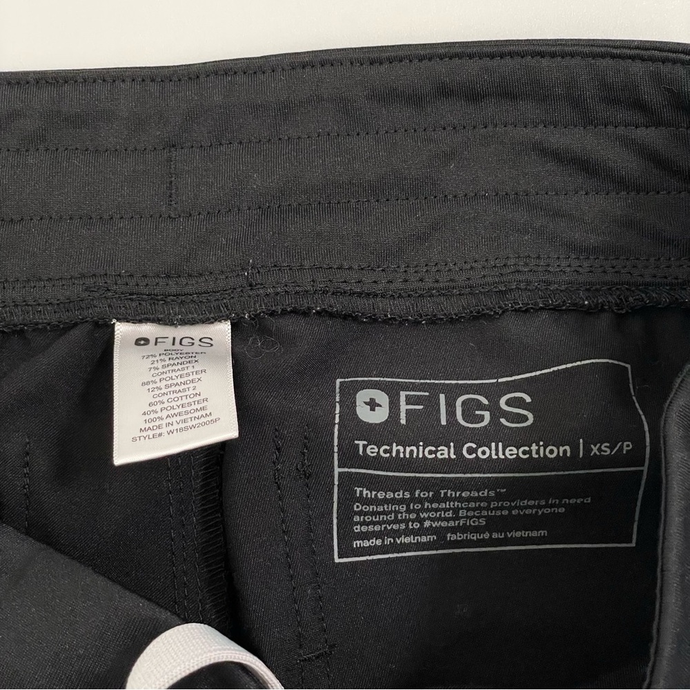 Figs Zamora Jogger Scrub Pants Black XSP - Picture 14 of 16